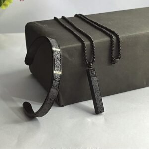 (2 in 1 Combo) Black Ayat Al-Kursi Bar Pendant