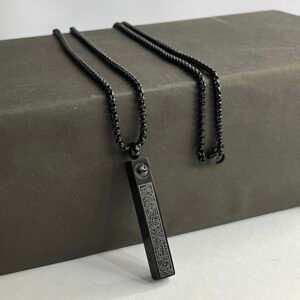 Ayat Al-Kursi Kaba Pendant (Black Edition)
