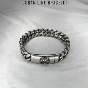 Alpha Wolf Titanium Cuban Link Bracelet