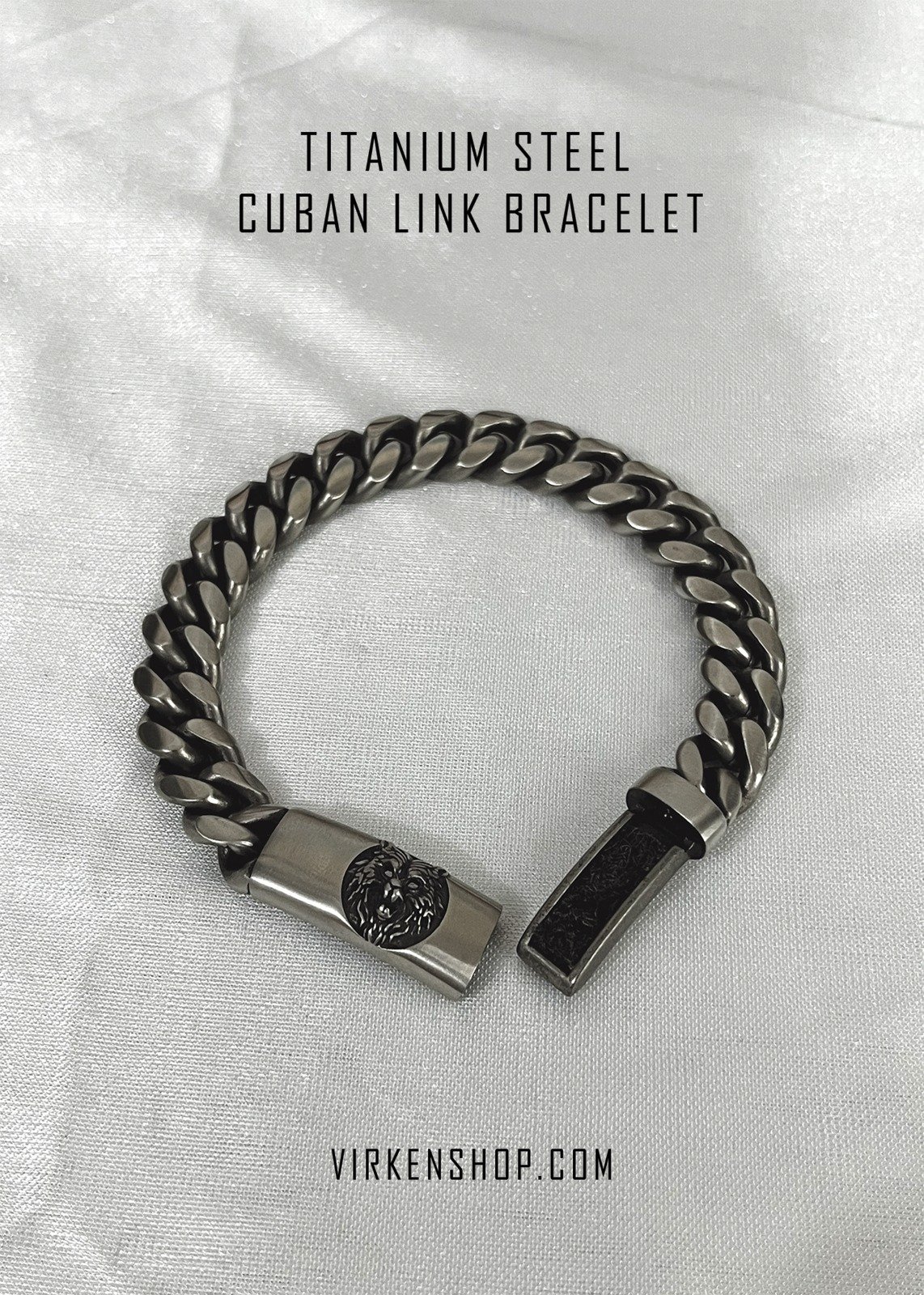 Alpha Wolf Titanium Cuban Link Bracelet (Limited Edition) - Image 3