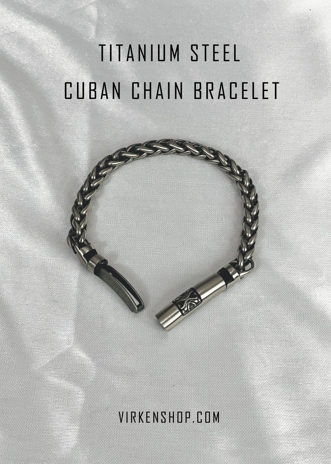 Titanium Steel Cuban Chain Bracelet